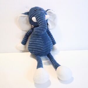 Cuddle Buddies Blue Corduroy Elephant Plush Stuffed Animal Toy